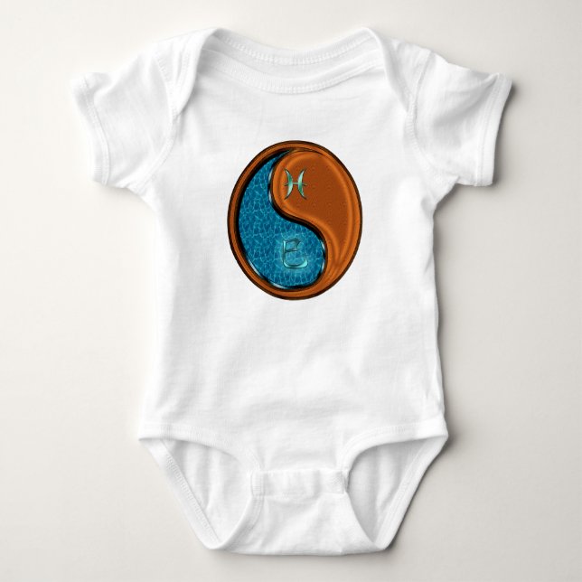 Body Para Bebê Peixes & Cobra de Madeira (Frente)