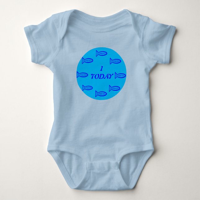 Body Para Bebê Peixes - Sinal de Estrela - Vestuário para Peixe (Frente)