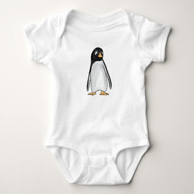 Body Para Bebê Pengu (Frente)