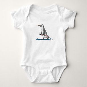 Body Para Bebê Penguin Skier Ski