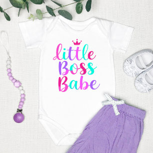 Body Para Bebê "Pequena Chefe Babe" Colorido