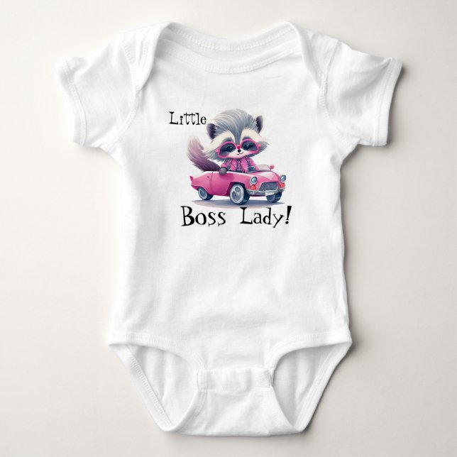 Body Para Bebê Pequena Dama Chefe  (Frente)