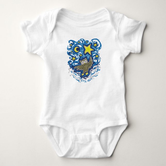 Body Para Bebê Pequena Estrela Brilhante (Frente)