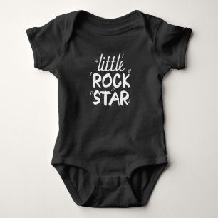 Body Para Bebê Pequena Estrela de Rock