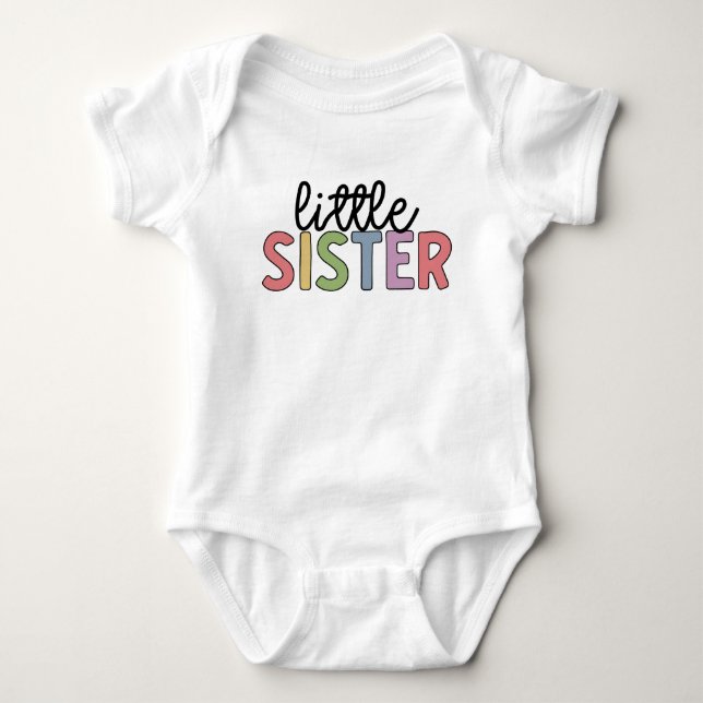 Body Para Bebê Pequena Irmã Cute Matando Irmãos Bebê (Frente)