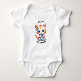 Body Para Bebê Pequena Irmã Personalizada Bebê Roupa