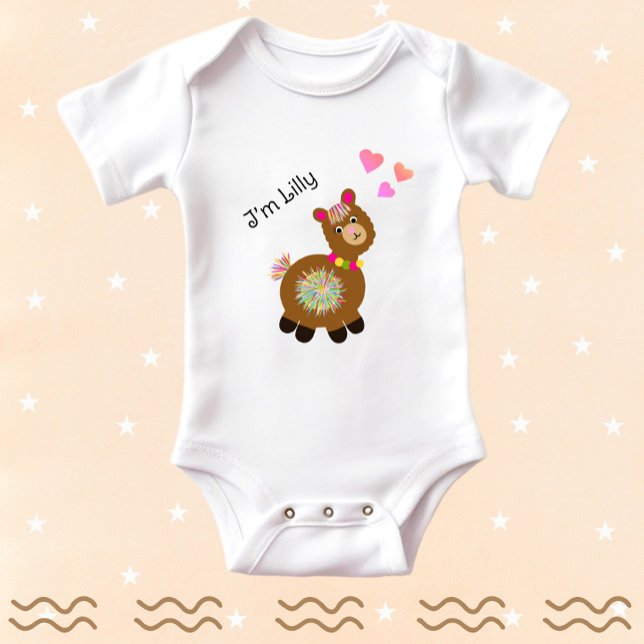 Body Para Bebê Pequena Lhama (Criador carregado)