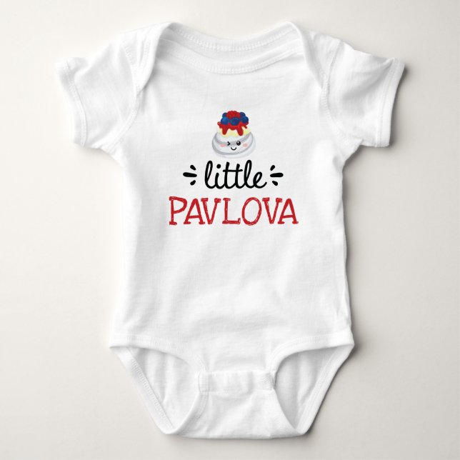 Body Para Bebê Pequena Pavlova – Roupas de Bebê Fofas (Frente)