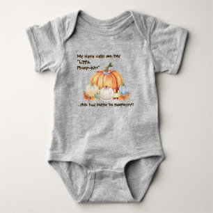 Body Para Bebê Pequena Plumpkin Engraçada Quota Cai