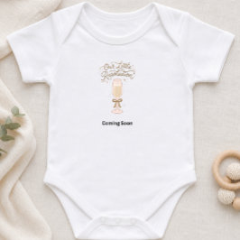 Body Para Bebê Pequena Resolução de Ano Novo Anúncio de Gravidez