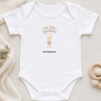 Body Para Bebê Pequena Resolução de Ano Novo Anúncio de Gravidez