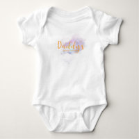 Pequena roupa para bebê do anjo guerreiro do pai