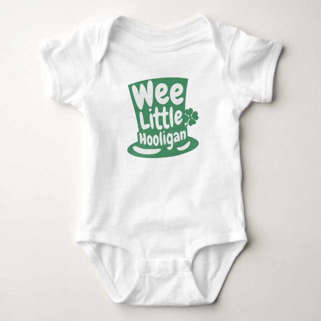 Body Para Bebê Pequena Rua de Hooligan. (Frente)