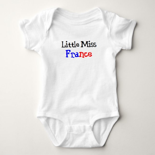 Body Para Bebê pequena senhora francesa (Frente)