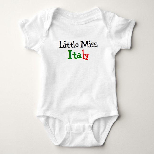 Body Para Bebê pequena senhora italiana (Frente)