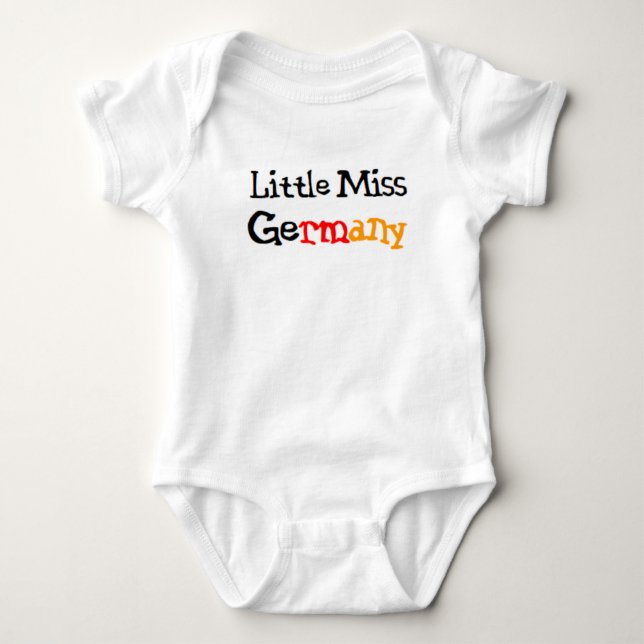 Body Para Bebê pequena senhorita alemã (Frente)