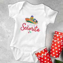 Body Para Bebê Pequena Señorita Baby Bodycase - Fiesta Sombrero M