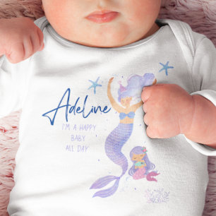 Body Para Bebê Pequena Sereia