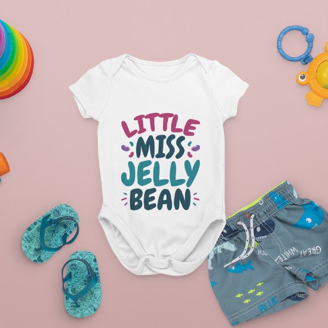 Body Para Bebê Pequena Srta Jelly Bean Páscoa Apelido (Criador carregado)