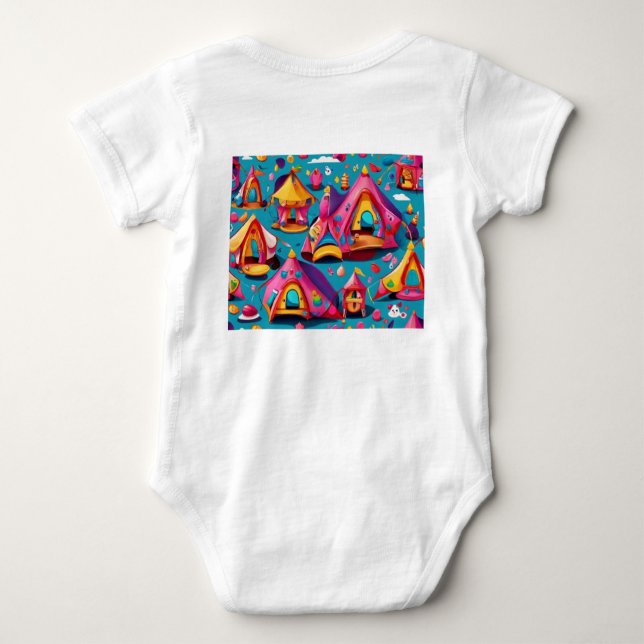 Body Para Bebê Pequena Tent Gad Camper (Verso)