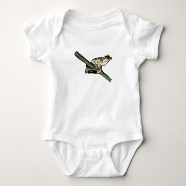Body Para Bebê Pequena Tinta De Óleo De Sapo De Árvore, Fato De B (Frente)