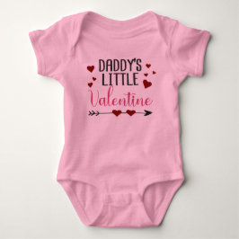 Body Para Bebê "Pequena Valentine do papai"