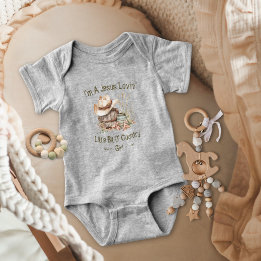 Body Para Bebê Pequena Vaqueira Country Amorosa de Jesus