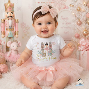 Body Para Bebê Pequeno açucareiro do Quebra-Nozes Rosa País das M
