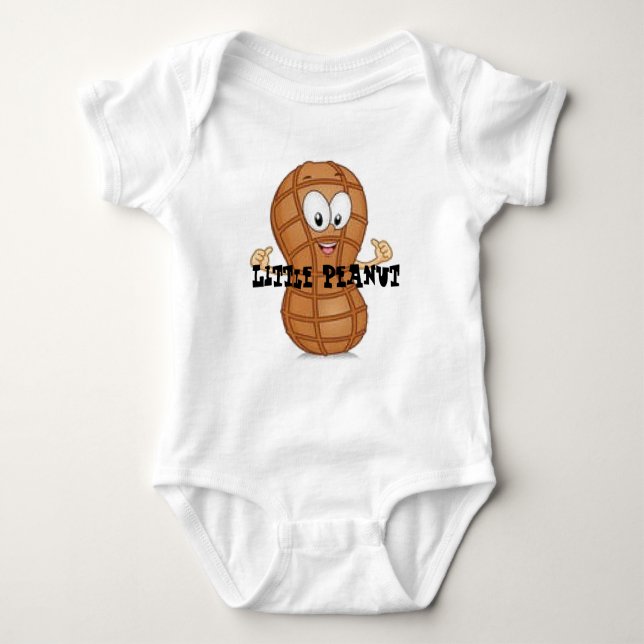 Body Para Bebê Pequeno amendoim (Frente)