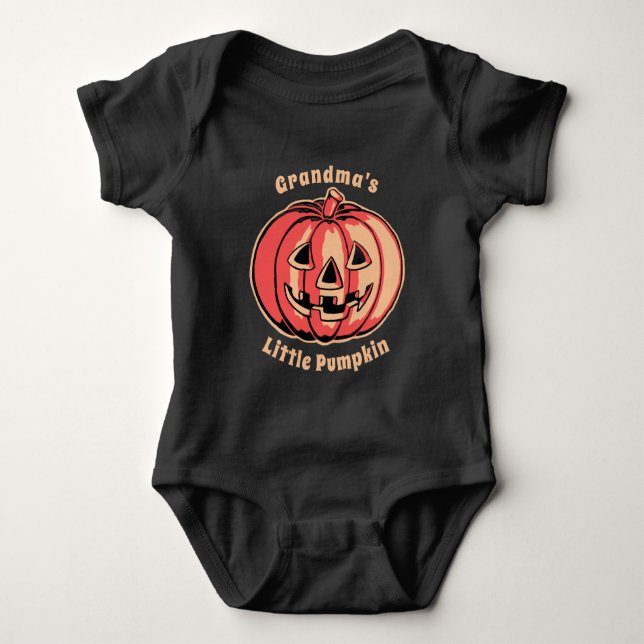 Body Para Bebê Pequeno Bebê de Abóbora (Frente)