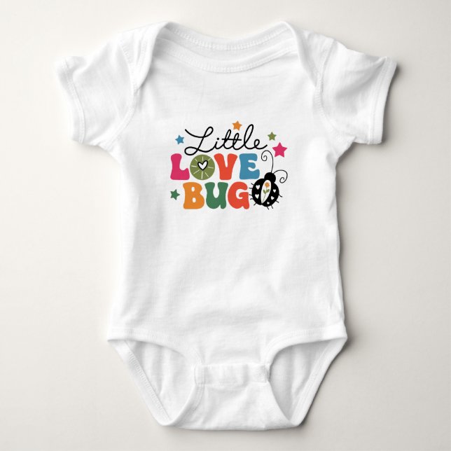 Body Para Bebê Pequeno Bug do Amor (Frente)