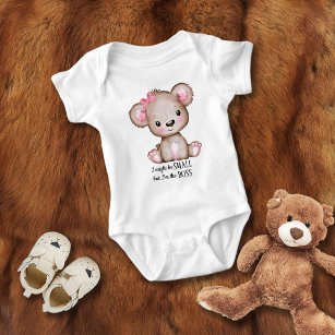 Body Para Bebê Pequeno Chefe Bonitinha Bonita Ursinho Teddy Urso 