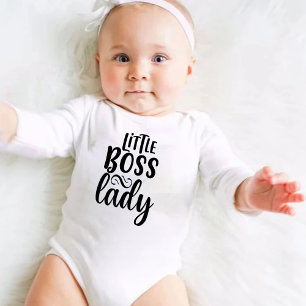 Body Para Bebê Pequeno Chefe Lady Bodycesss Um Pedaço