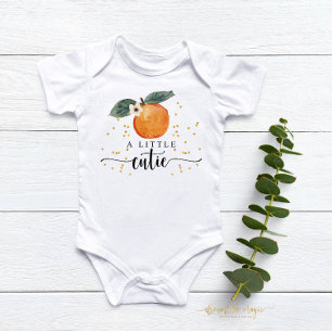 Body Para Bebê Pequeno Citrus Tangerine, Fruta Cute Baby