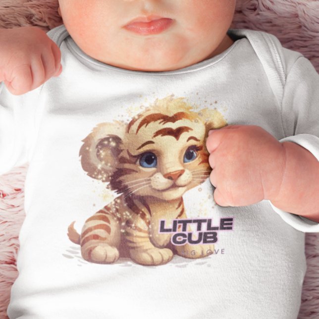 Body Para Bebê Pequeno Cub Grande Amor (Criador carregado)