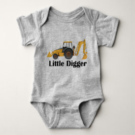 Body Para Bebê Pequeno Digger - Bebê Jersey Bodycase