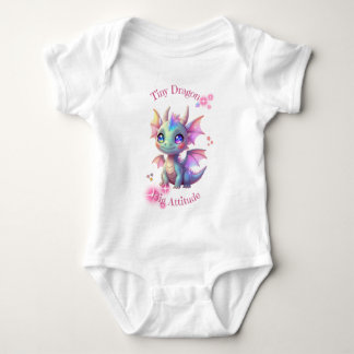 Body Para Bebê Pequeno Dragão, Grande Atitude – Dragão Kawaii Fof