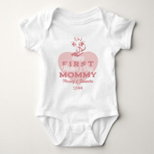 Body Para Bebê Pequeno Dragão Rosa Bebê Dragão Primeiro Dia das M