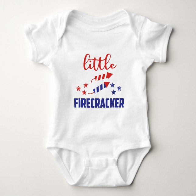 Body Para Bebê Pequeno Firecracker (Frente)