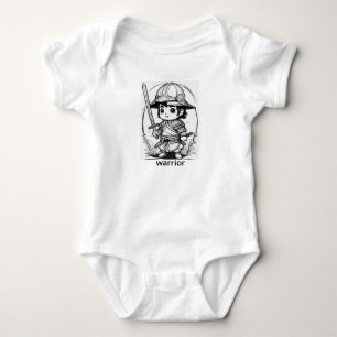 Body Para Bebê "Pequeno Guerreiro: Pequeno, mas feroz"