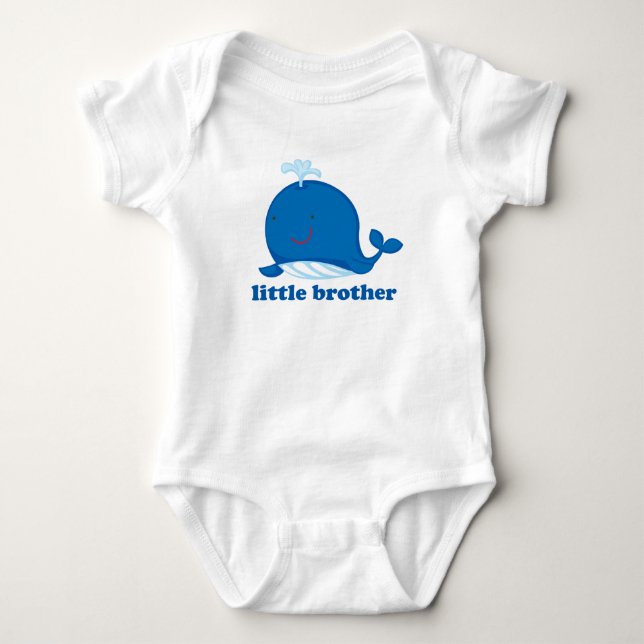 Body Para Bebê Pequeno Irmão de Baleia Azul (Frente)