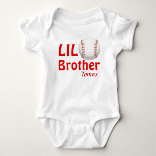 Body Para Bebê Pequeno Irmão/Primo/Irmã Beisebol