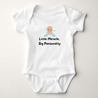 Body Para Bebê 👶 "Pequeno Milagre, Grande Personalidade" 🌟 Bebê