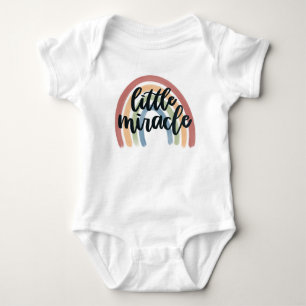 Body Para Bebê Pequeno Milagre Rainbow Baby Bodysuit