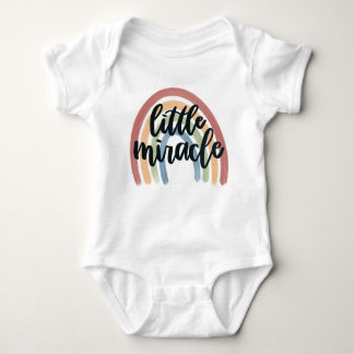Body Para Bebê Pequeno Milagre Rainbow Baby Bodysuit