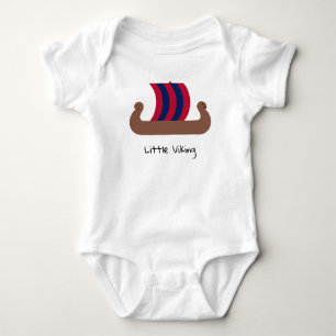 Body Para Bebê Pequeno navio Viking Baby Jersey Bodyfato