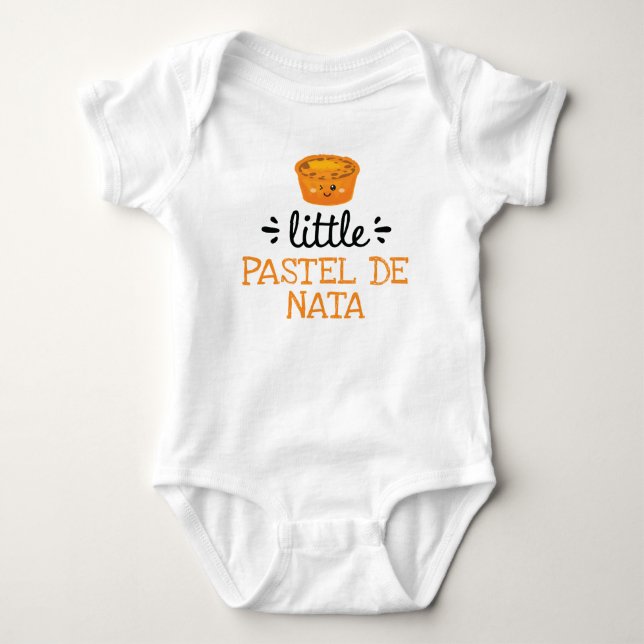 Body Para Bebê Pequeno Pastel de Nata – Roupas de Bebê Fofas (Frente)
