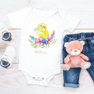Body Para Bebê Pequeno Pintinho Bebê Bodô