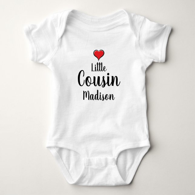 Body Para Bebê Pequeno Primo Personalizado (Frente)
