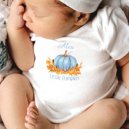 Body Para Bebê Pequeno Pumpkin Queda Nome do Bebê